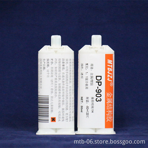 Double Components Adhesives Classification and Packing Usage Crystal AB Glue